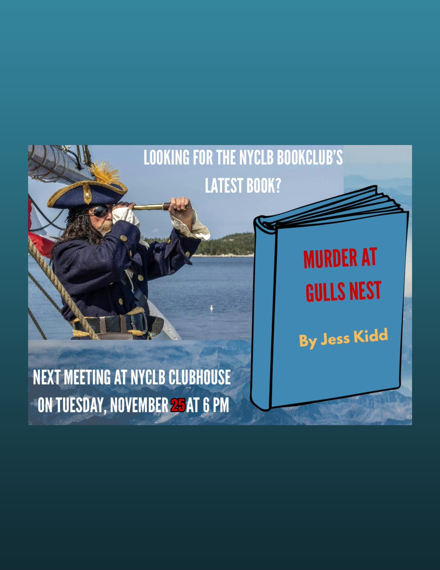 11/25/2025 Book Club - Murder at Gulls Nest