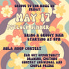 FRIDAY 5/17/24: NYCLB Flower Power Groovy Potluck