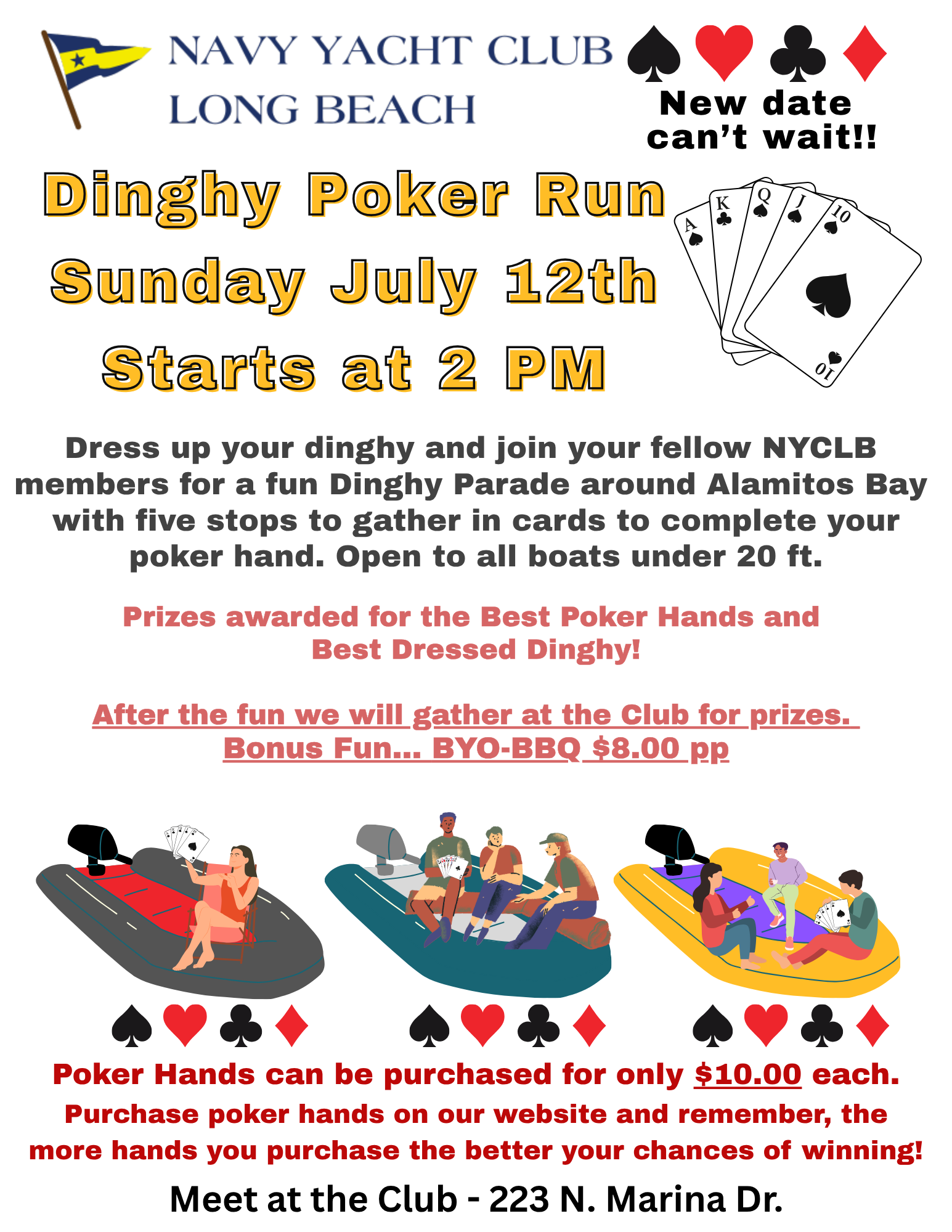 7/12/2026 Dinghy Poker Run