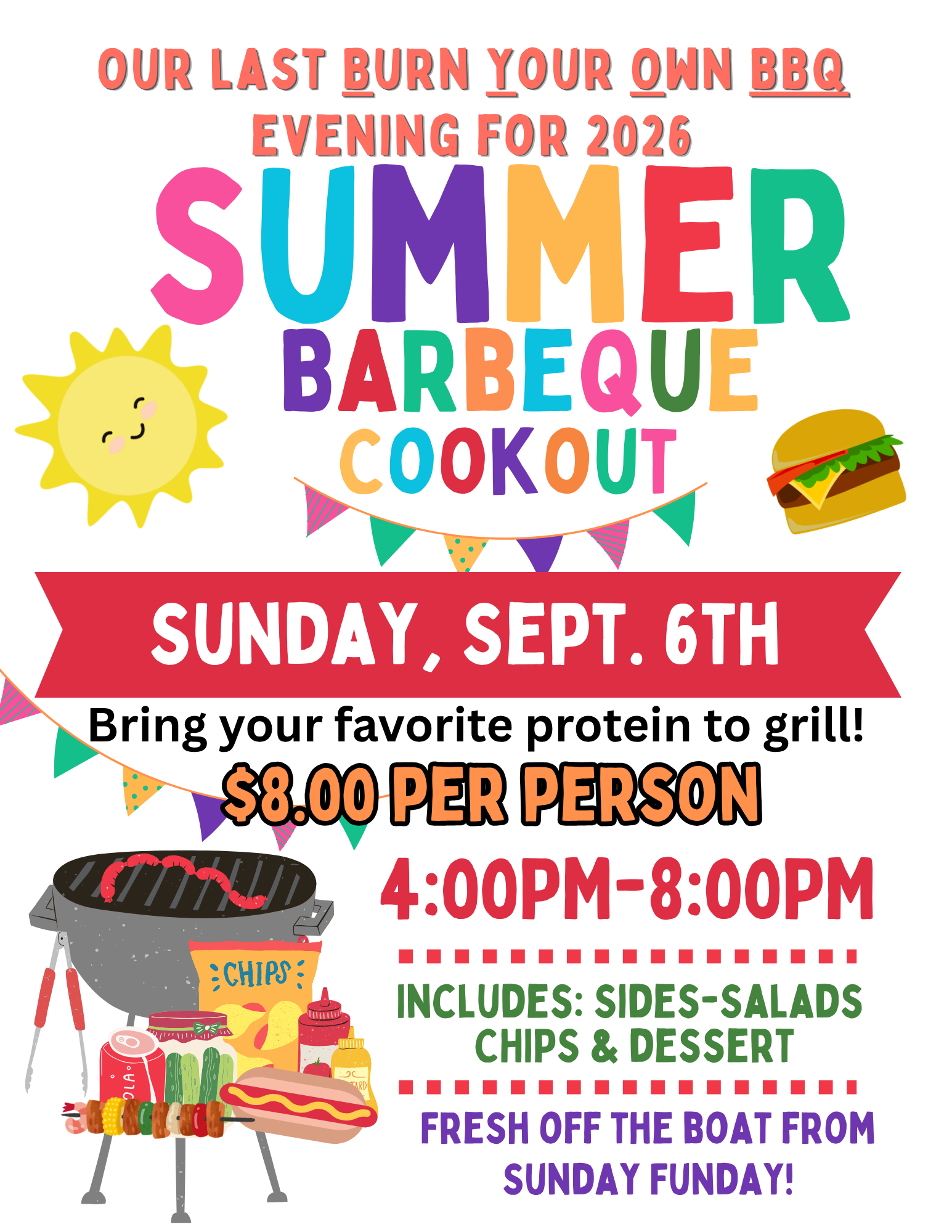 9/6/2026 BYO Summer BBQ
