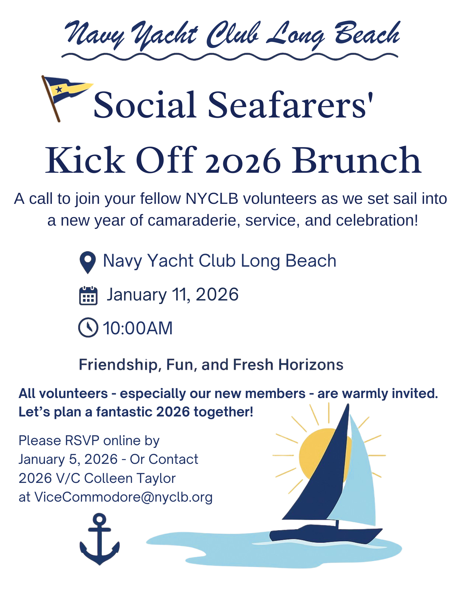 01/11/2026 Social Seafarers 2026 Meeting and Brunch