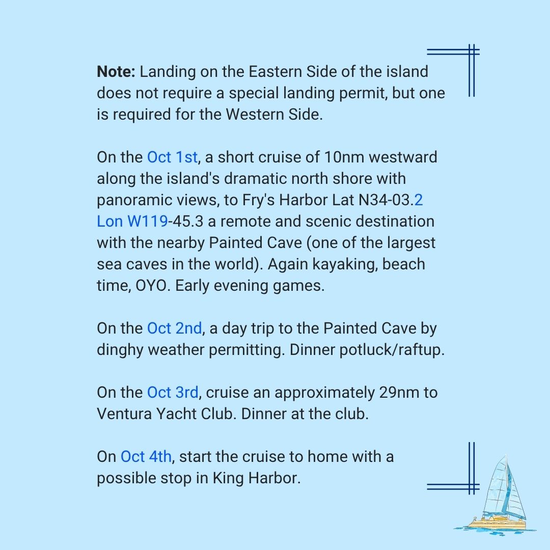 9/27/26 - 10/5/26 Channel Islands Extension