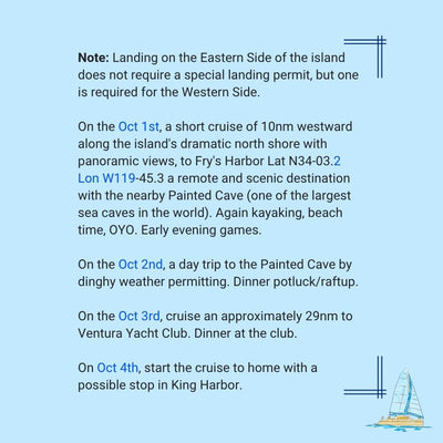 9/27/26 - 10/5/26 Channel Islands Extension