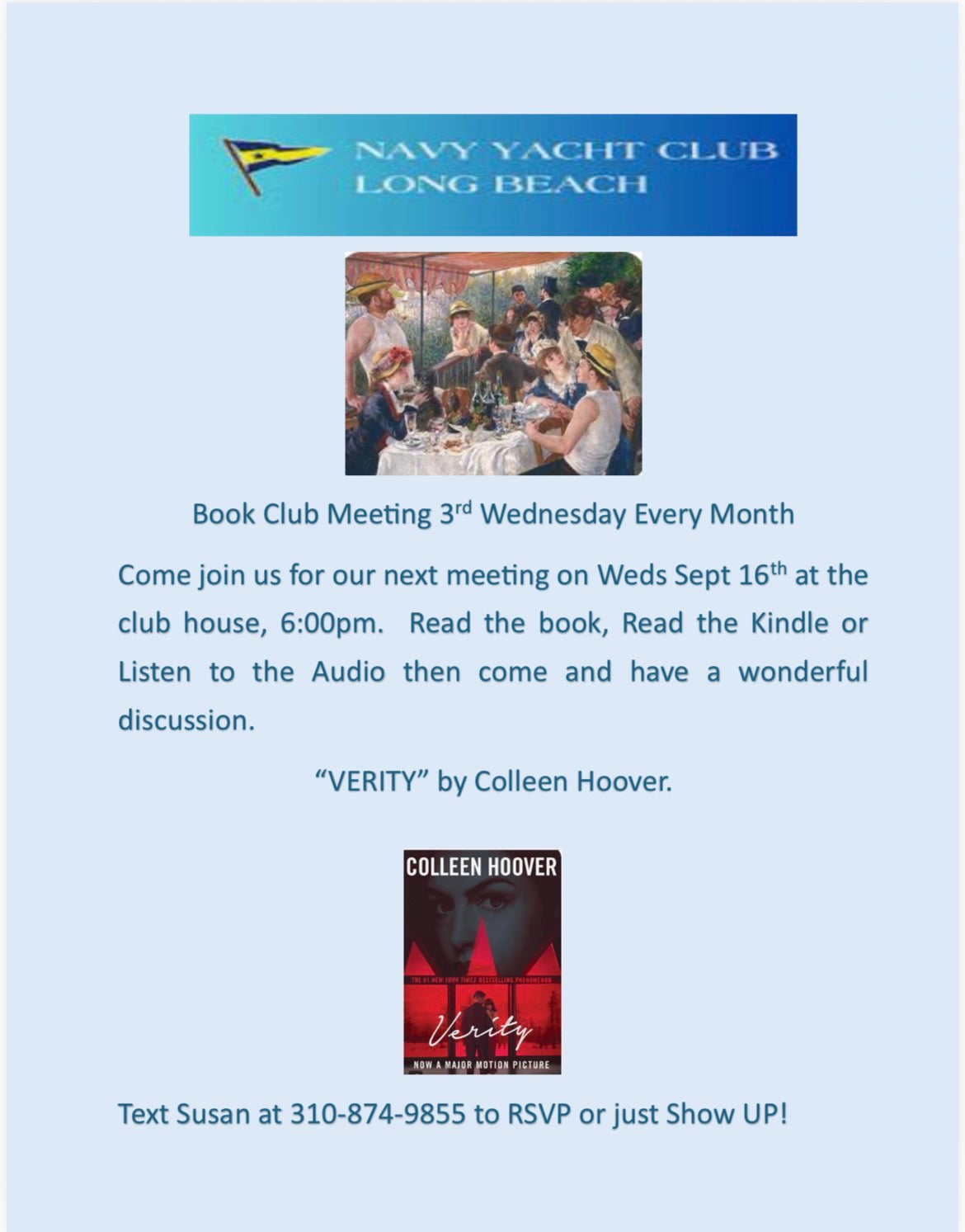 09/16/2026 Book Club - VERITY by Colleen Hoover